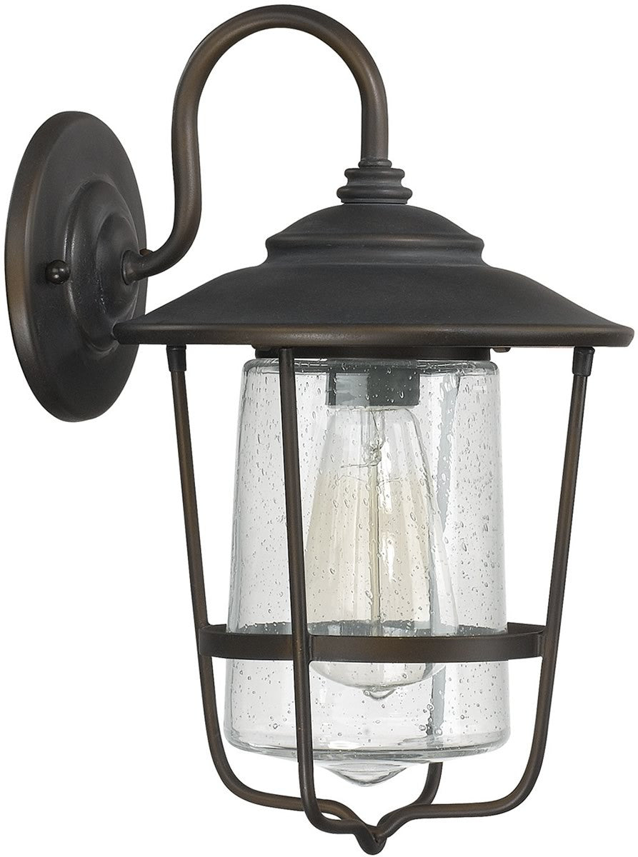 Capital Lighting Creekside 1-Light Outdoor Wall Lantern Old Bronze 9601OB