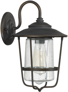 13"H Creekside 1-Light Outdoor Wall Lantern Rain or Shine - Old Bronze