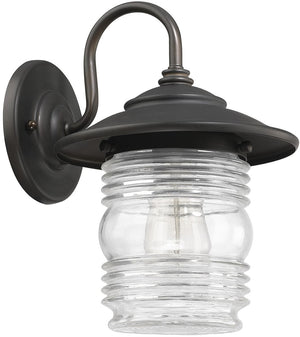 11"H Creekside 1-Light Outdoor Wall Lantern Rain or Shine - Old Bronze