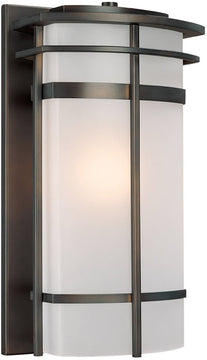 19"H Lakeshore 1-Light Outdoor Old Bronze