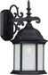 Capital Lighting Main Street 1-Light Wall Lantern Black 9833BK