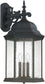 Capital Lighting Main Street 3-Light Wall Lantern Black 9838BK