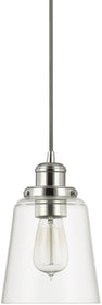 6"W Pendants 1-Light Mini-Pendant Polished Nickel