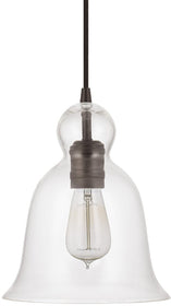 8"W Pendants 1-Light Mini-Pendant Burnished Bronze