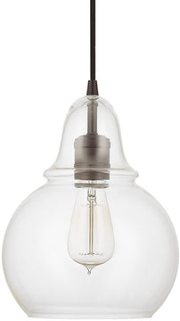 8"W Pendants 1-Light Mini-Pendant Burnished Bronze