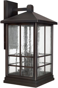 27"H Preston 4-Light Outdoor Wall Lantern Old Bronze