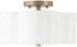 Capital Lighting Quinn 2-Light Semi-Flush Brushed Gold 4452BG557