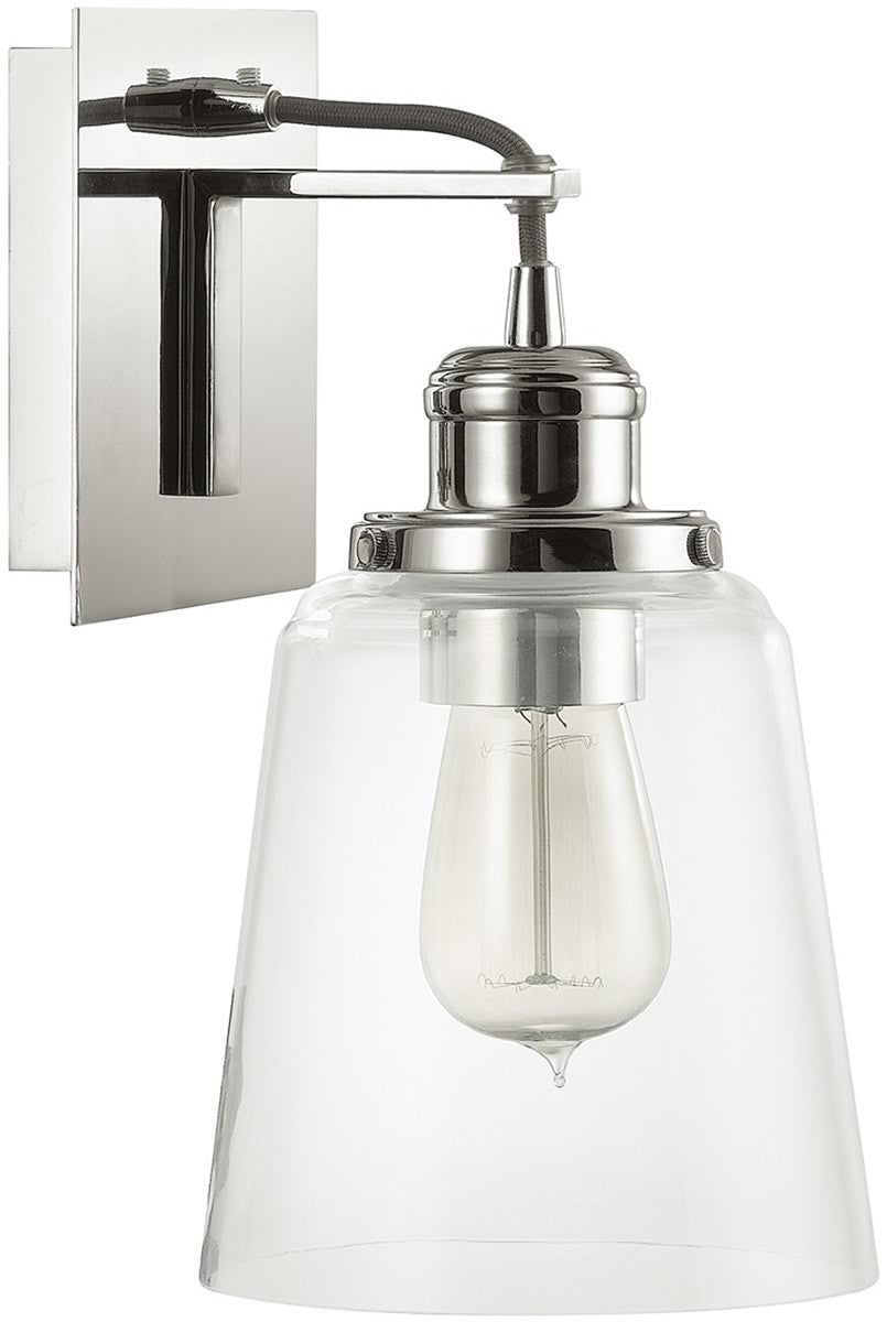 Capital Lighting Sconce 1-Light Sconce Polished Nickel 3711PN135