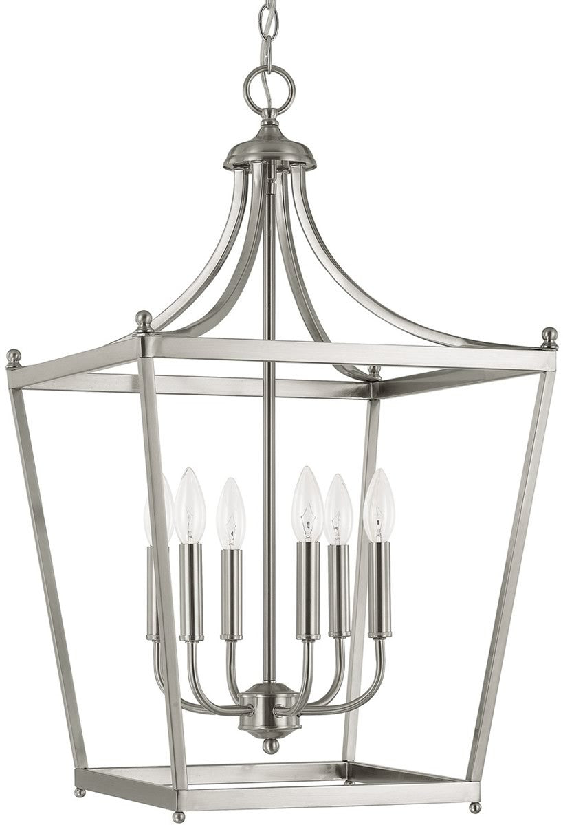 Capital Lighting Stanton 6-Light Foyer  Brushed Nickel 9552BN