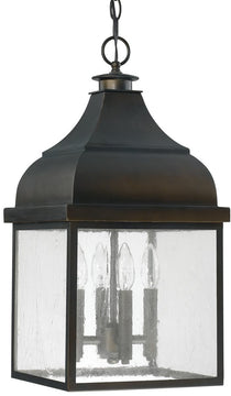 11"W Westridge 4-Light Outdoor Hanging Lantern Rain or Shine - Old Bronze