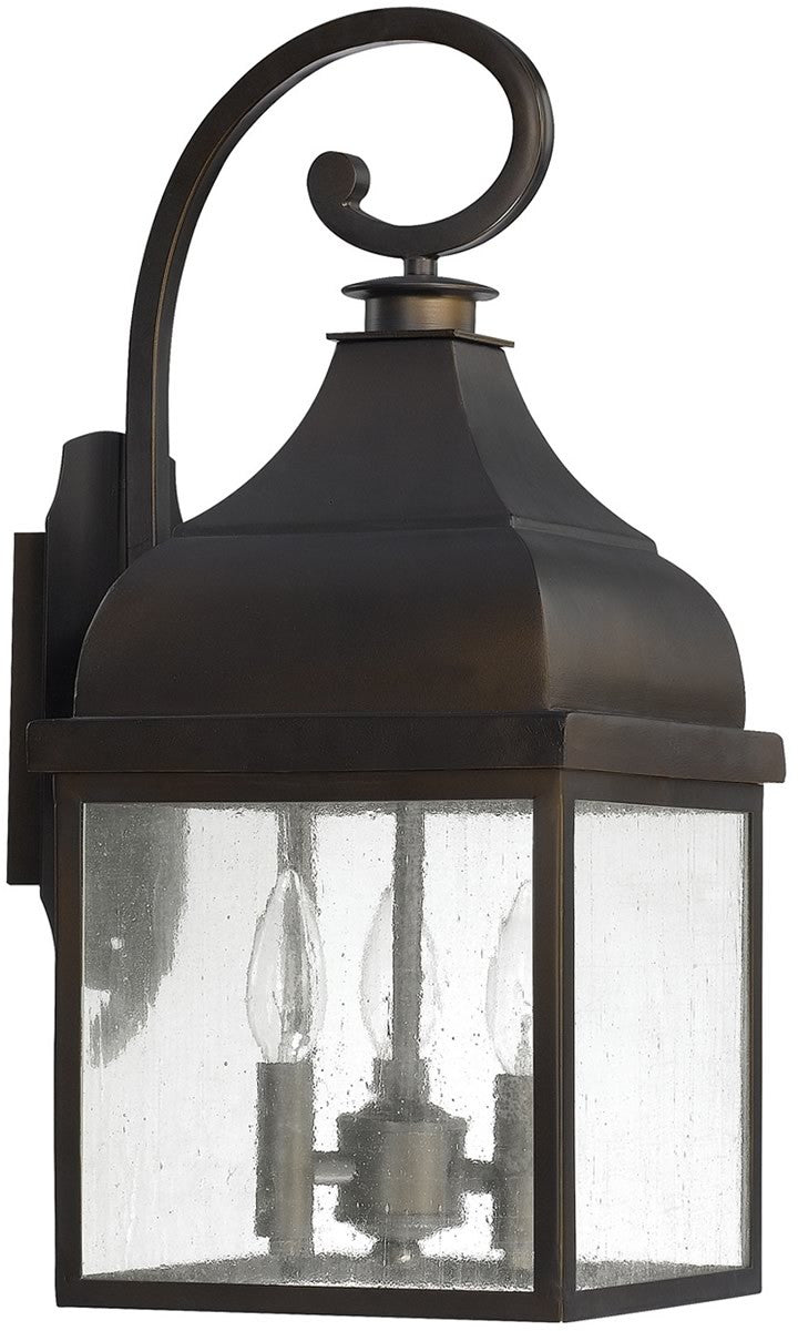 Capital Lighting Westridge 3-Light Outdoor Wall Lantern Old Bronze 9642OB