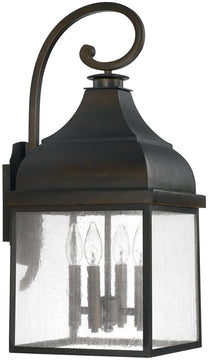 25"H Westridge 4-Light Outdoor Wall Lantern Old Bronze