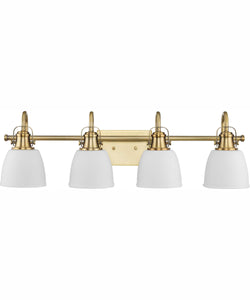 Progress Lighting P3025-09 Bath Fixture Four-light Embossed Wall Mount