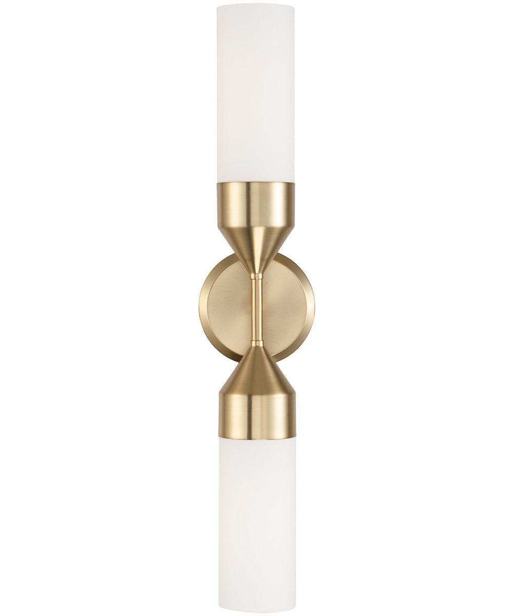 Devon 2-Light Sconce Matte Brass