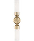 Devon 2-Light Sconce Matte Brass