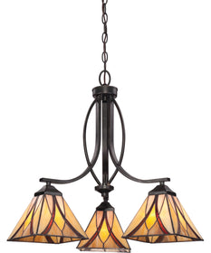 Asheville 3-light Chandelier Valiant Bronze