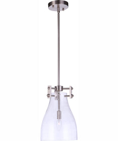 Chardonnay 1-Light Pendant Brushed Polished Nickel