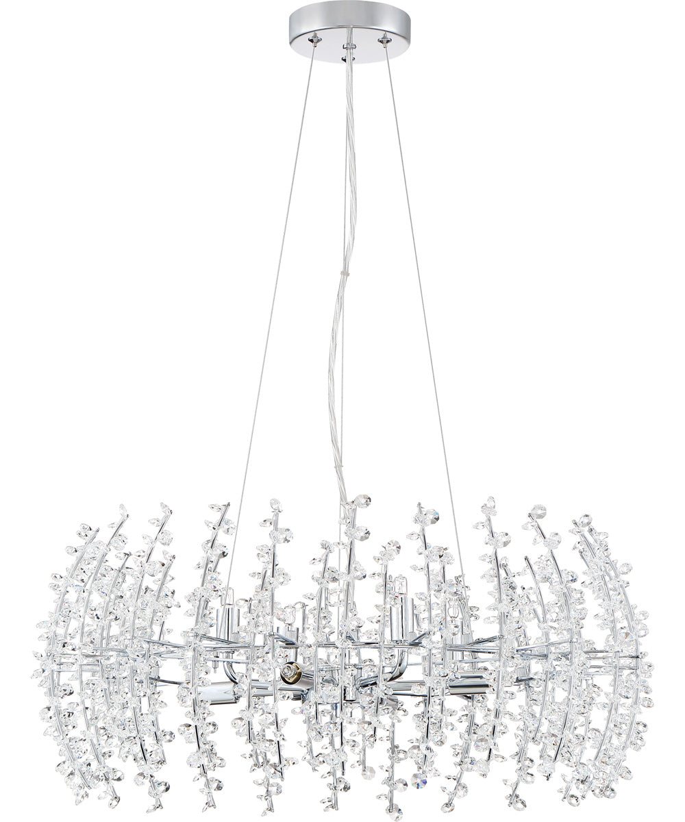 Valla 8-light Pendant Polished Chrome