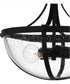 Antebellum Medium 2-light Semi Flush Mount Matte Black