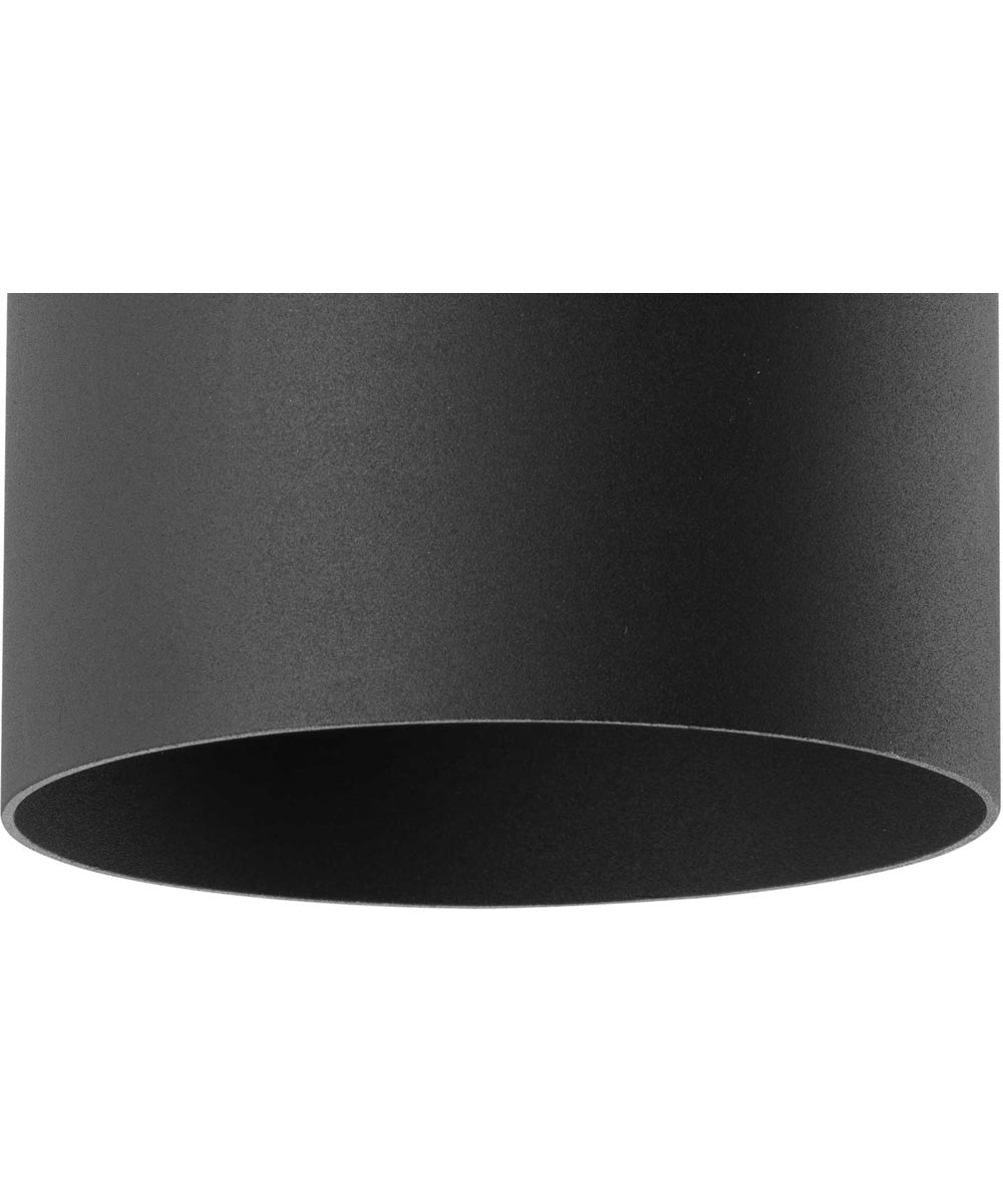6" LED Outdoor Flush Mount Cylinder Black