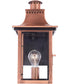 Chalmers Small 1-light Outdoor Wall Light Aged Copper