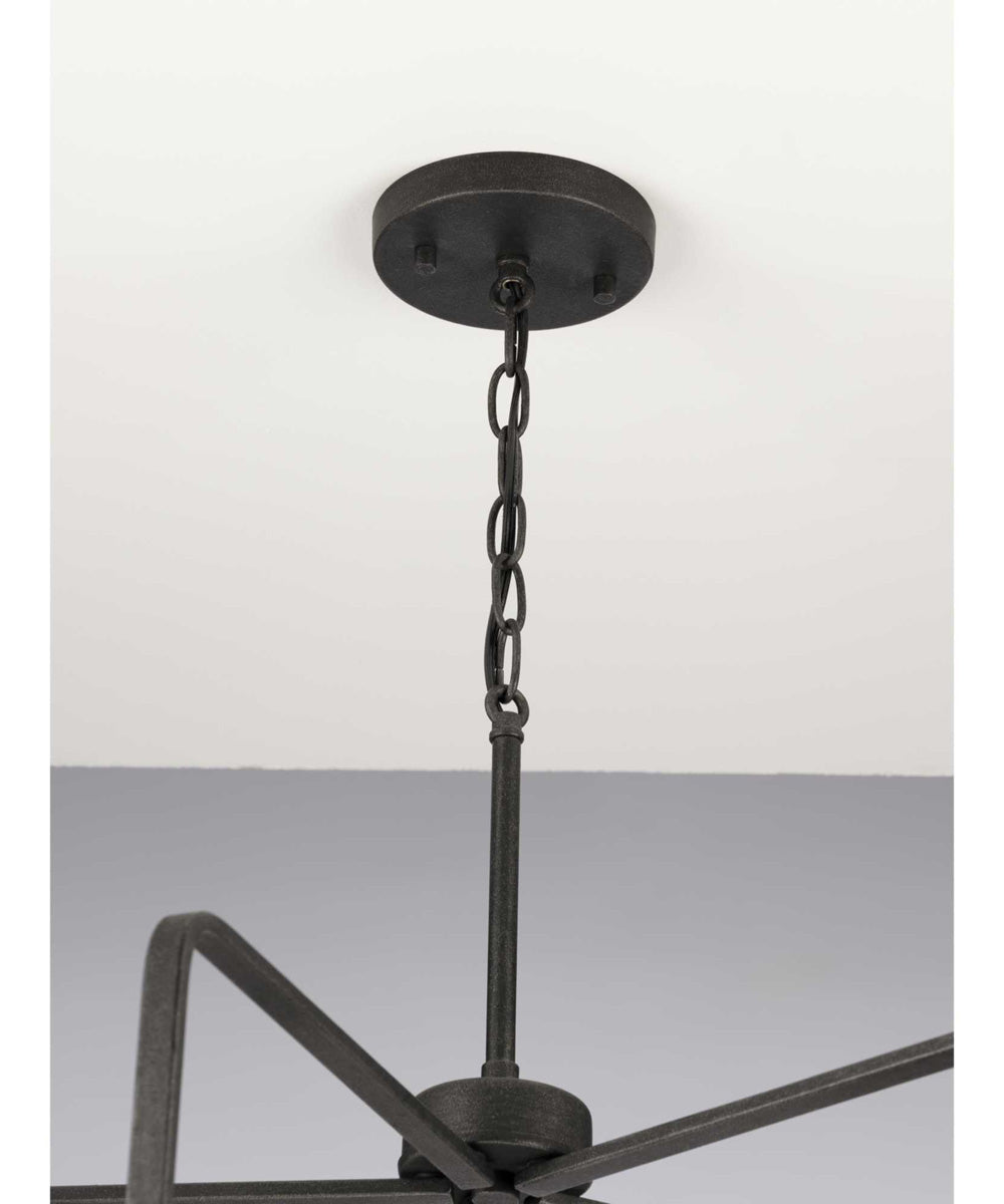 Foster 5-Light Farmhouse Chandelier Light Gilded Iron