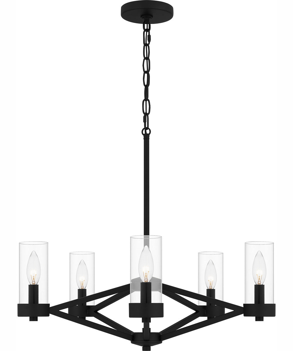 Villa 5-light Chandelier Earth Black