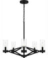 Villa 5-light Chandelier Earth Black