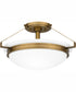 Quoizel Semi-Flush Mount Medium 2-light Semi Flush Mount Weathered Brass