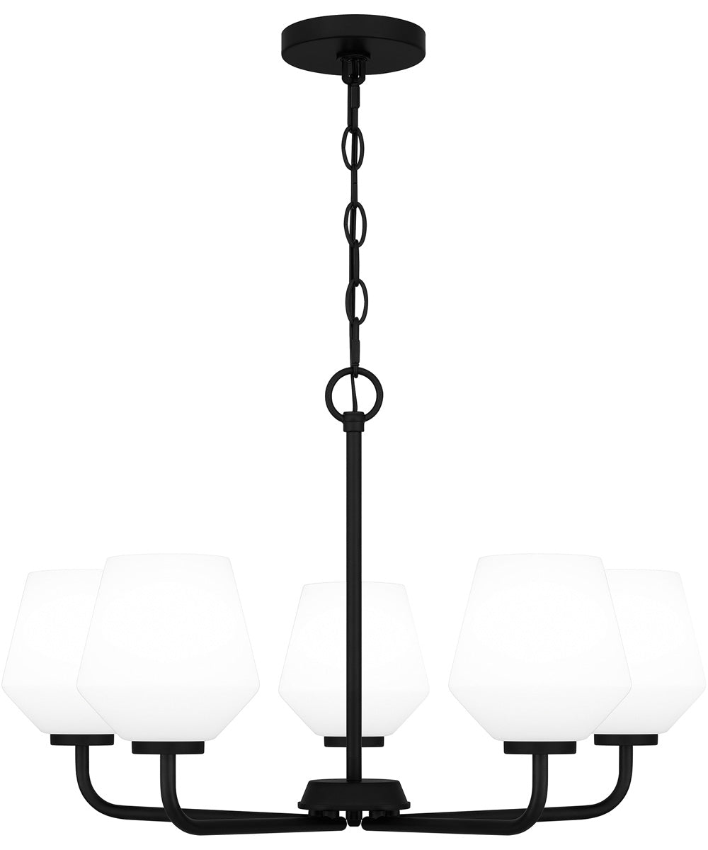 Nielson 5-light Chandelier Matte Black