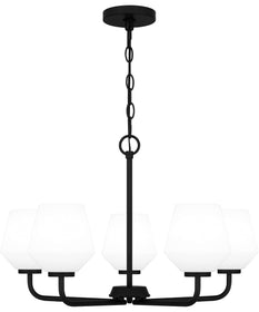 Nielson 5-light Chandelier Matte Black