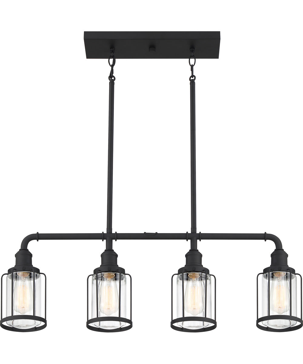 Ludlow 4-light Island Light Earth Black