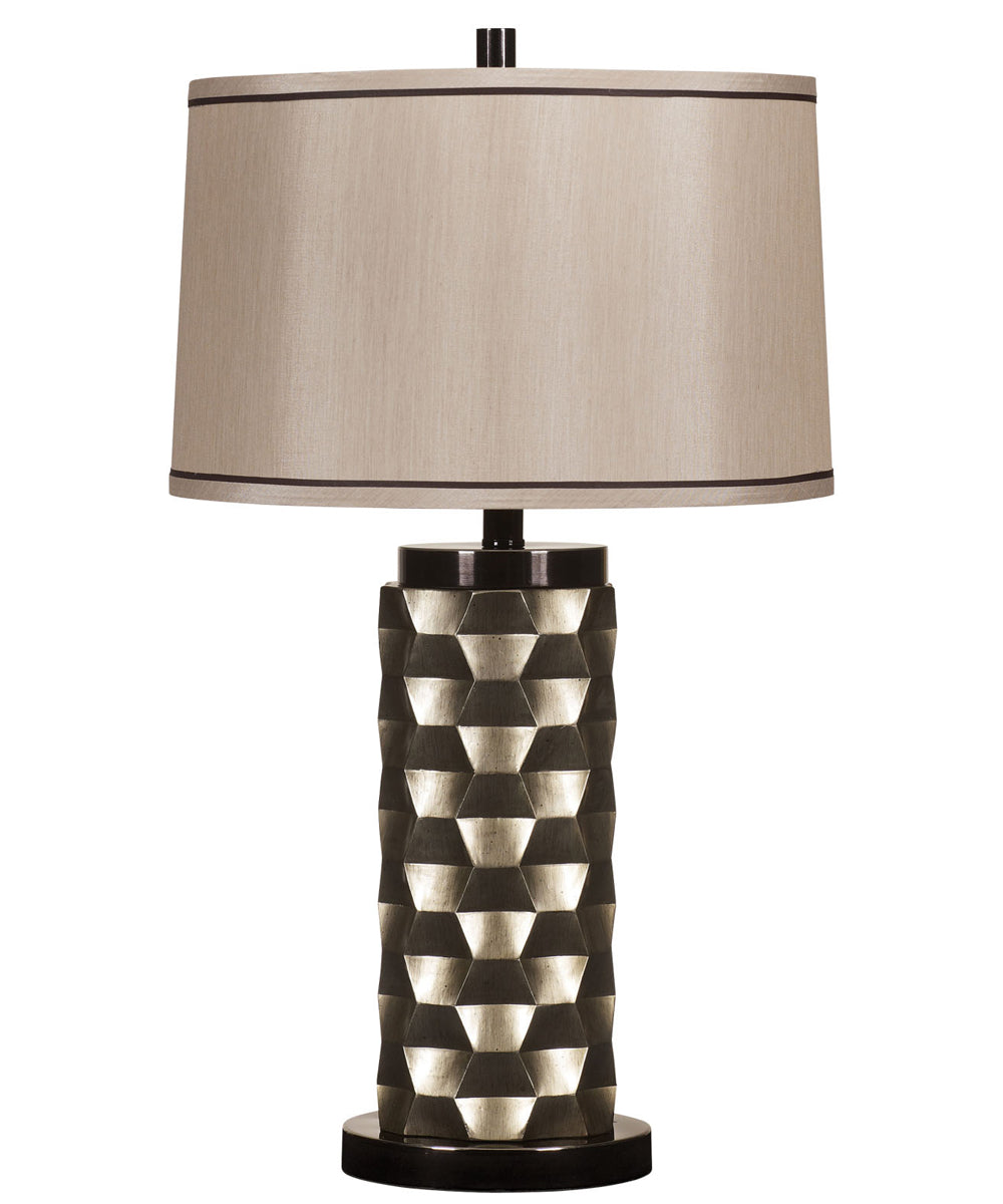 Ashley Contemporary Silver and Black Finished Table Lamp