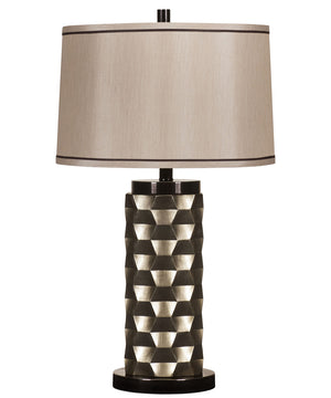 Ashley Contemporary Silver and Black Finished Table Lamp