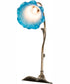 15" High Pink/Blue Tiffany Pond Lily Accent Lamp