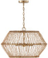 Wren 4-Light Pendant Matte Brass