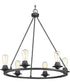 Debut 6-Light Farmhouse Chandelier Light Graphite