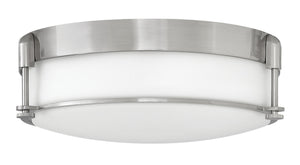 17"W Colbin 3-Light Flush Mount in Brushed Nickel