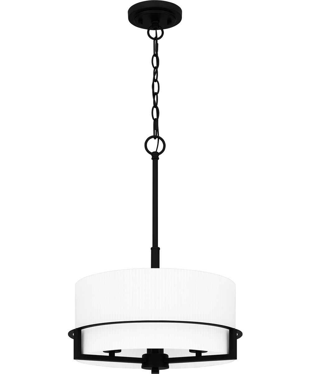 Seymour Large 3-light Pendant Matte Black