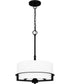 Seymour Large 3-light Pendant Matte Black