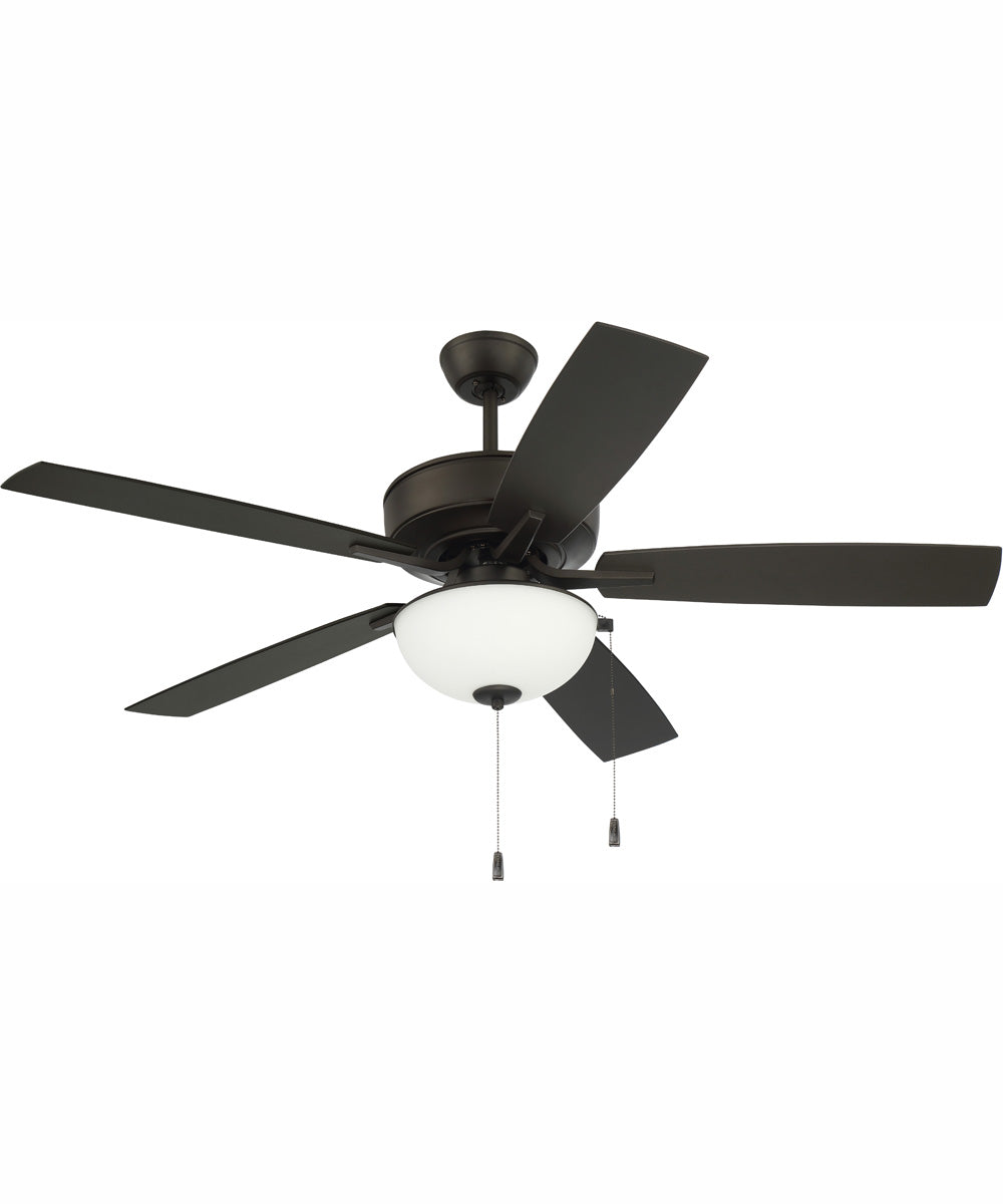 52" Outdoor Pro Plus 211 White 2-Light Indoor/Outdoor Ceiling Fan Espresso