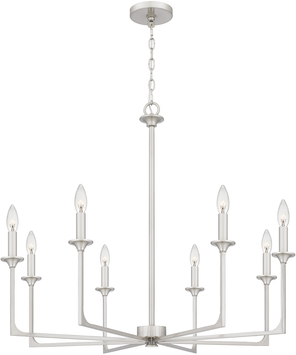 Prescott 8-light Chandelier Brushed Nickel