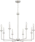 Prescott 8-light Chandelier Brushed Nickel