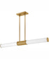 Facet LED-Light Medium LED Linear in Heritage Brass