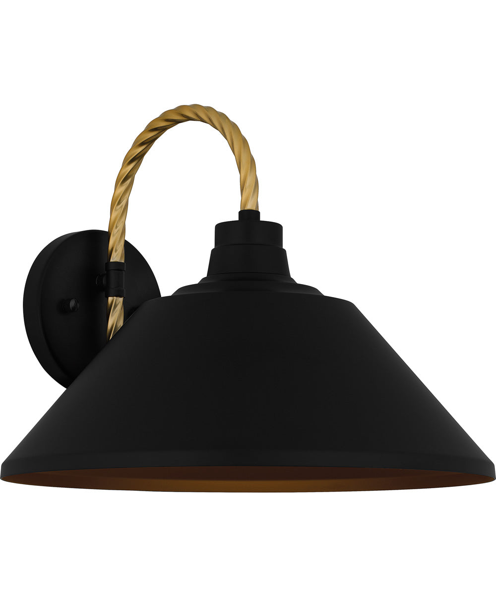 Longshore Large 1-light Outdoor Wall Light Matte Black