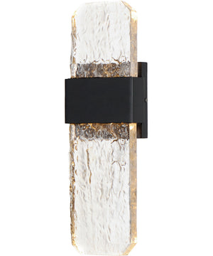 Rune LED Outdoor Wall Sconce - Medium Black