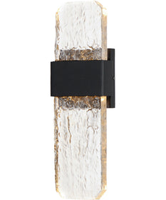 Rune LED Outdoor Wall Sconce - Medium Black
