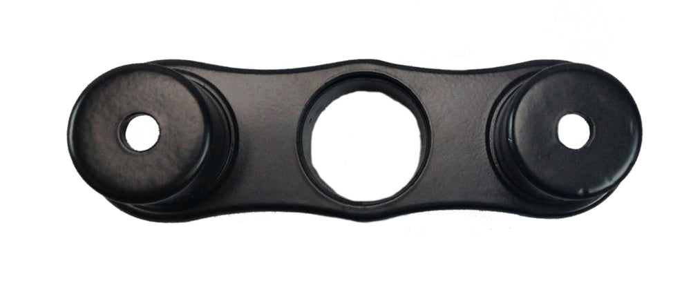 2"H Black Dual Mount Connector for Popup Series Sit/Stand Monitor Arms