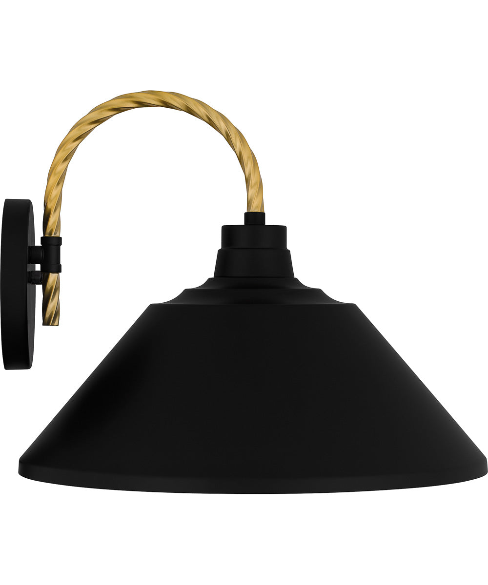 Longshore Large 1-light Outdoor Wall Light Matte Black