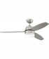 52" Beltre 1-Light Ceiling Fan Brushed Polished Nickel